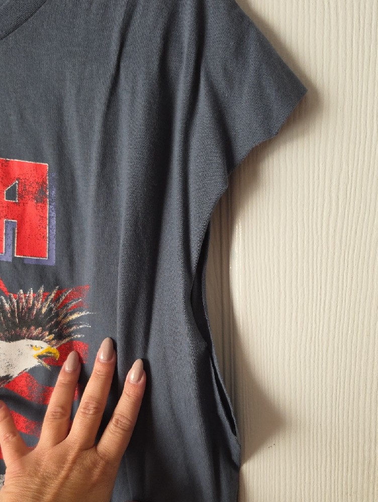 Nwot Women's Usa Eagle Graphic Tee - Gray — image 3 of 3